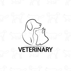 Veterinary logo design on pets