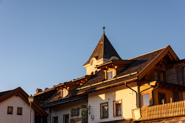 Sunset on Mount Lussari.