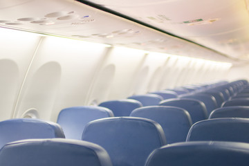 Inside cabin in aircraft