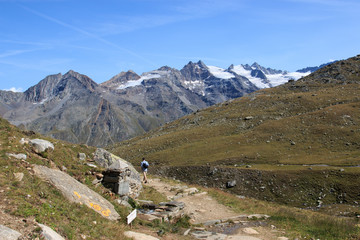 Fototapeta premium paesaggio nei pressi del rifugio Vittorio Sella - Parco Nazionale del Gran Paradiso