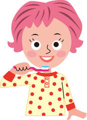 歯磨き　女の子　習慣