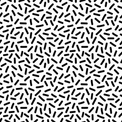 Lines. Black and white memphis pattern. 80s - 90s style.