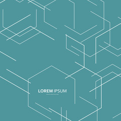 Creative Background Large Hexagons / Vector For Advertising Purposes