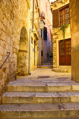 Dubrovnik, street view in Old Town