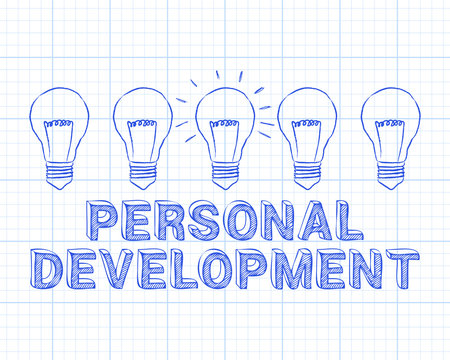 Personal Development Light Bulb Graph Paper