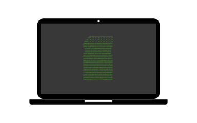 Hacker Laptop SD-Karte