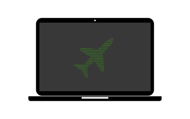 Hacker Laptop Flugmodus