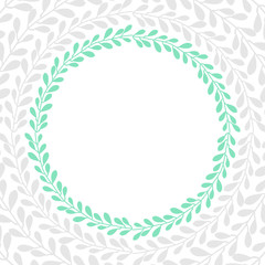 Vector floral pattern background with jungle leaves. Abstract stripped geometric texture