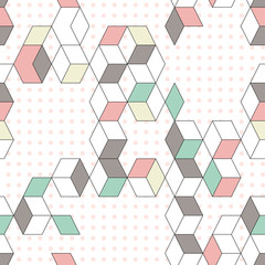 Colored diamonds shapes, digital paper, background, vector art - 169667249