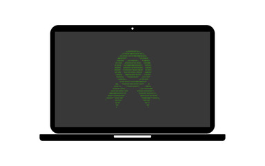 Hacker Laptop Medaille