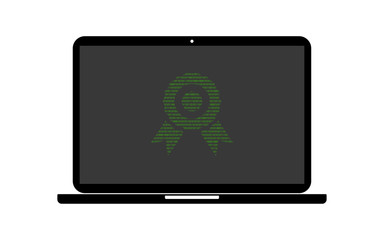 Hacker Laptop Gütesiegel