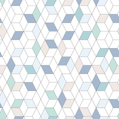 Cold diamonds shapes, seamless pattern, vector background - 169669211
