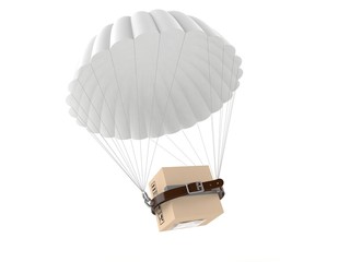 Parachute with package