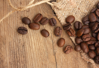 coffee beans in a bag