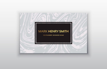 Vector business card. Luxury business card design.