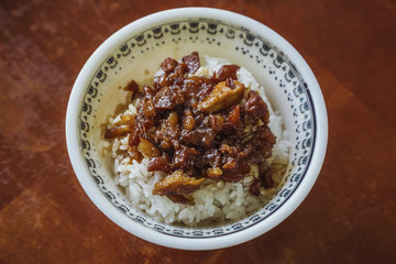 braised pork rice