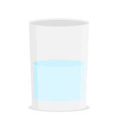 Flat illustration of glass water vector