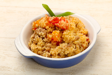 Couscous with meat