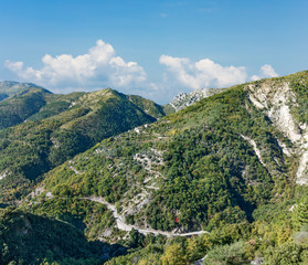 Winding road in the Alpes-Maritimes