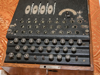 The Enigma Cipher Machine from World War II