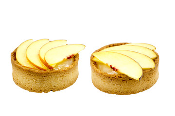 Round cakes isolated on white background