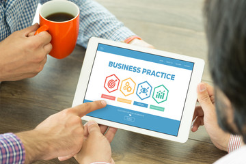 Business Practice Experience Development Vision Performance Word With Icons