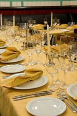 Cosy Restaurant, served tables 