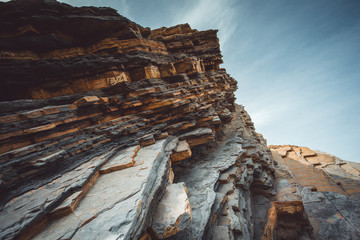 Rock formations in mountains