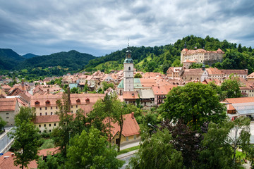 Fototapeta na wymiar View of Skoja Loka old town.