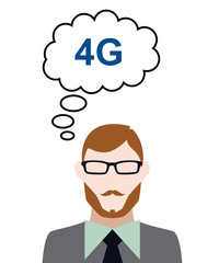 Person denkt an 4G
