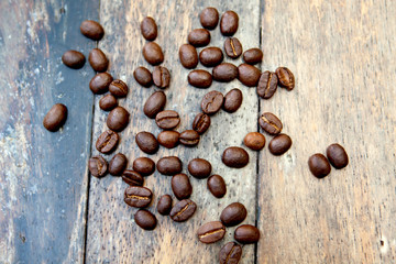 coffee beans, coffee beans background ,soft focus,blur