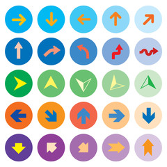 set color arrow icon. sign design, Arrow Icon Vector illustration