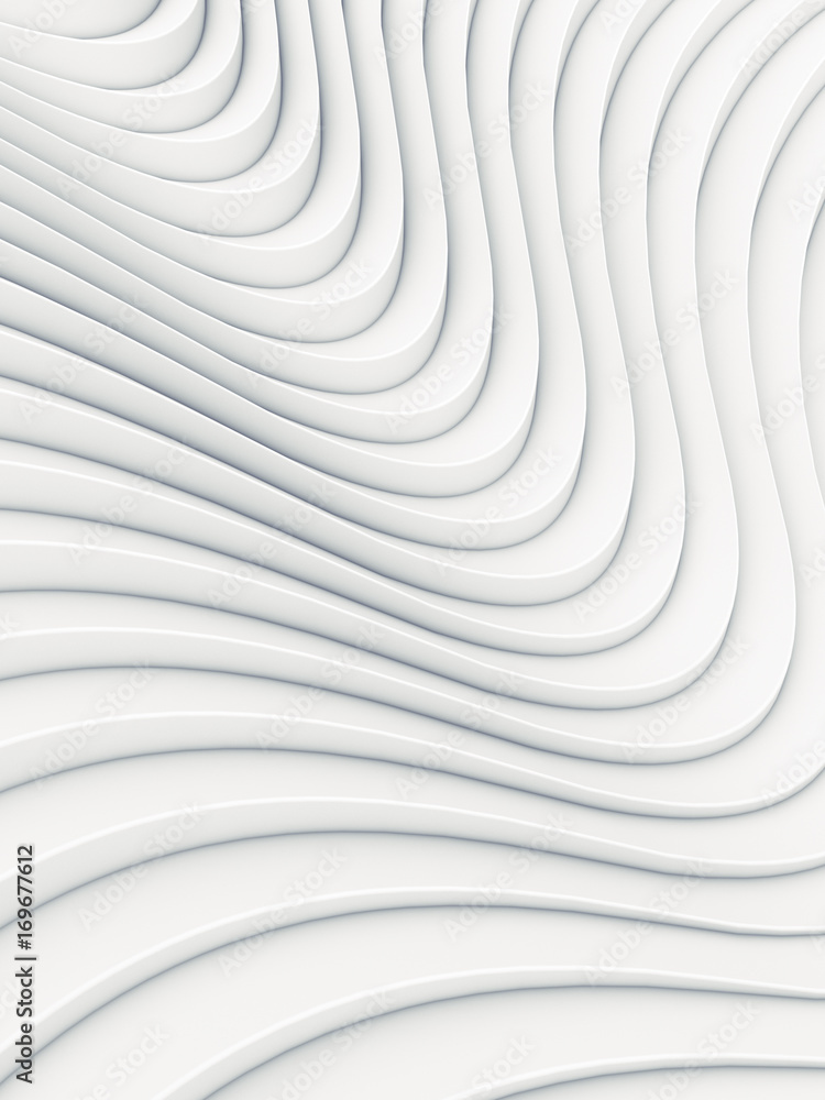 Aufkleber wave band abstract background surface 3d rendering