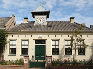 Old town hall on the island of Vlieland. The Netherlands
