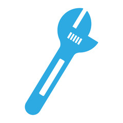 wrench icon over white background vector illustration