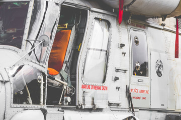 Polish navy helicopter during Air Show Radom 2017.