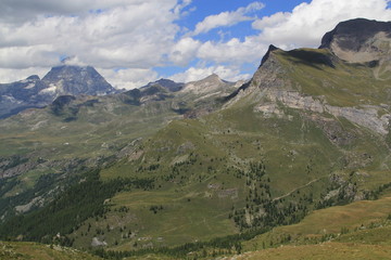 vue sur le Cervin, versant italien