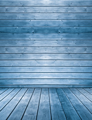 Wood plank blue texture background