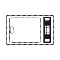 Fototapeta na wymiar microwave icon over white background vector illustration
