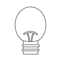 light bulb icon over white background vector illustration