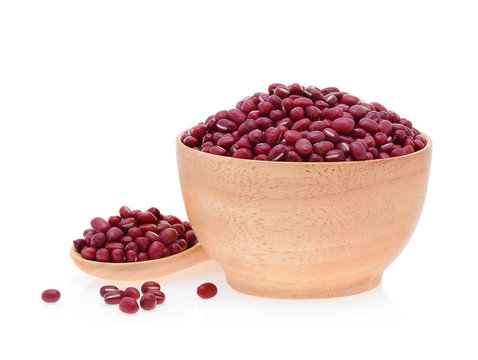 red beans isolated on white background