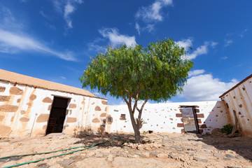 A rustic stone house on the island of Fuerteventura. Canaries. Spain