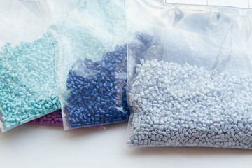 Master batch, Plastic material in bag