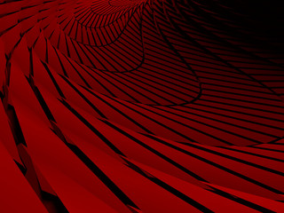 Red Futuristic Industrial Metallic Background