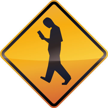 warning sign smombie