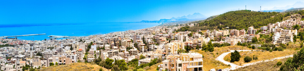 Fototapeta na wymiar Panorama of Crete island, Greece.
