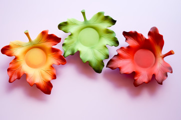 Autumn Leaves Candle Holders