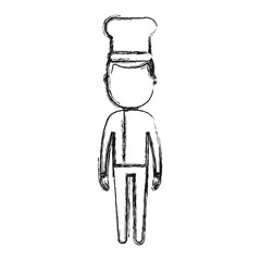 avatar man standing icon over white background vector illustration