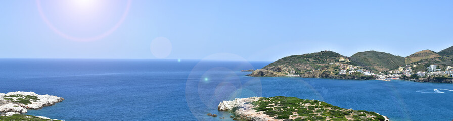 Naklejka na ściany i meble Panorama of Crete island, Greece.