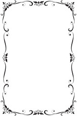 Decorative frames and borders, on white background, Thai pattern